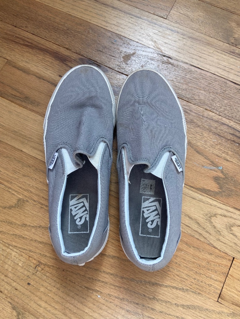 Grey slip on Vans
